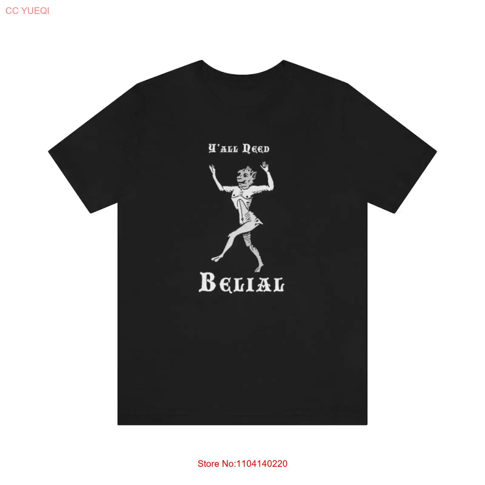 Vintage Fashion Knitwear - Yall Need Belial BW Jersey Tişört