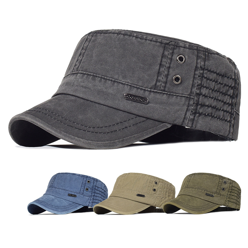 Vintage Fashion Hats - Unisex Dört Mevsim Yıkanmış Pamuk Düz