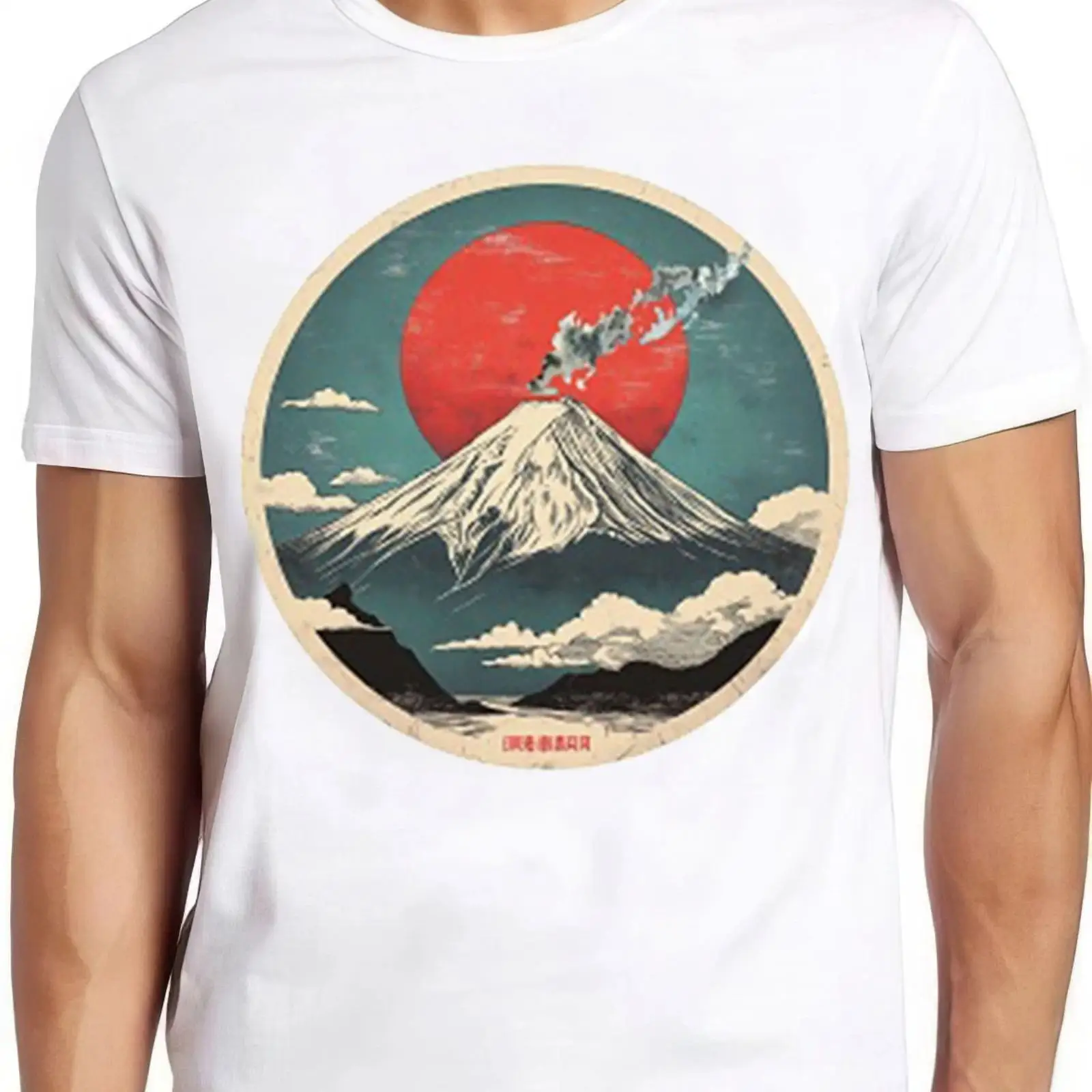 Vintage Fashion In Tokyo - Fuji Tişört san Mount Japan Iconic