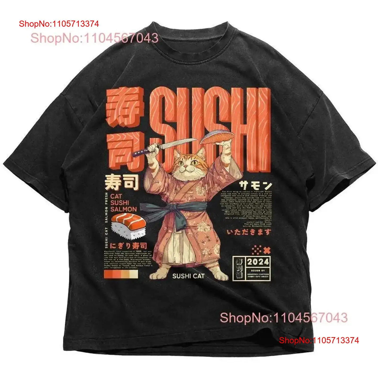 Vintage Fashion In Tokyo - Suşi Kedi Japon T Shirt Retro