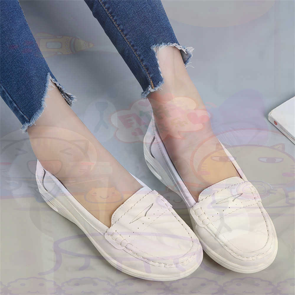 Vintage Fashion Reseller - Yumuşak Slip-on Bayan Büyük Boy Ayakkabı