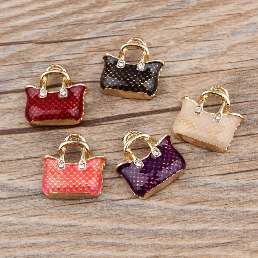 Vintage Fashion Wholesale - 10 adet DIY Metal emaye Vintage
