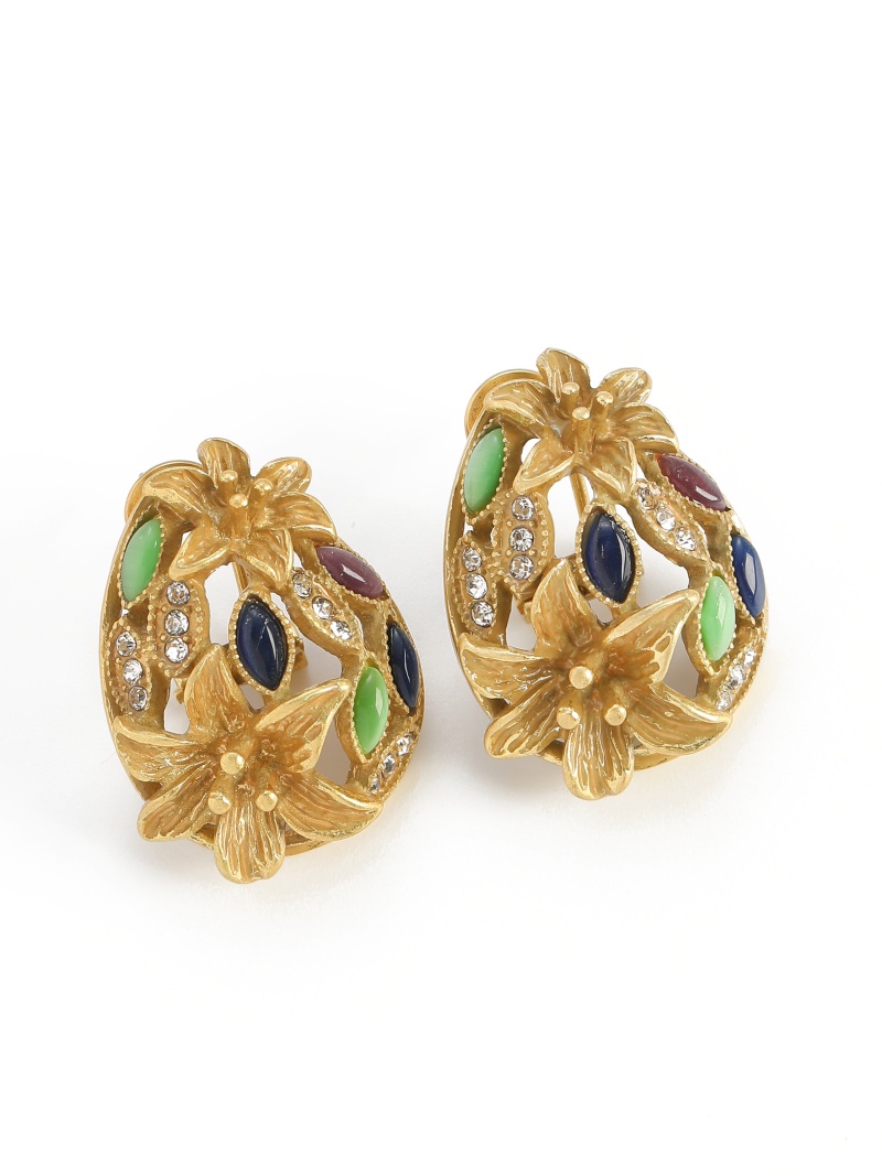 Vintage Renkli Cam Trompet Küp - Vintage Fashion Jewelry Brands incelemesi ve fiyatı