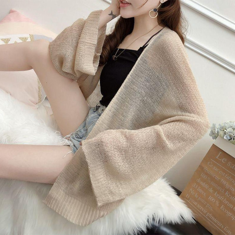 İlkbahar sonbahar şeffaf örgü  - Crop Cardigan Vintage incelemesi ve fiyatı