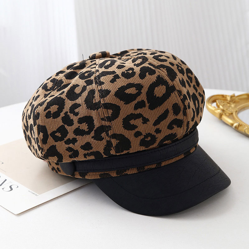 Retro Leopar Baskılı Geniş Ağı - Vintage Fashion Hats incelemesi ve fiyatı