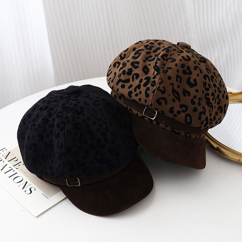 Retro Leopar Baskılı Geniş Ağı - Vintage Fashion Hats incelemesi ve fiyatı