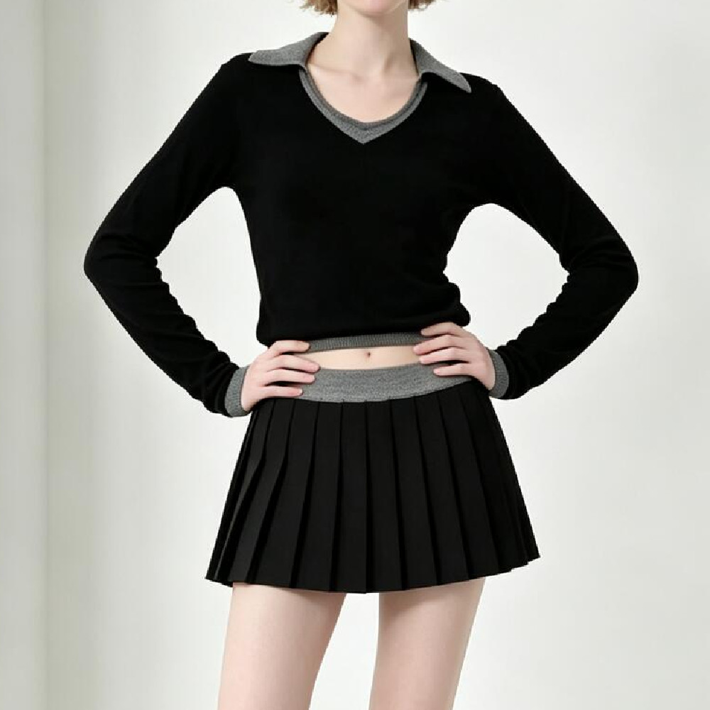 2 Parça 1 Takım O Yaka Tek Düğ - Crop Cardigan Vintage incelemesi ve fiyatı
