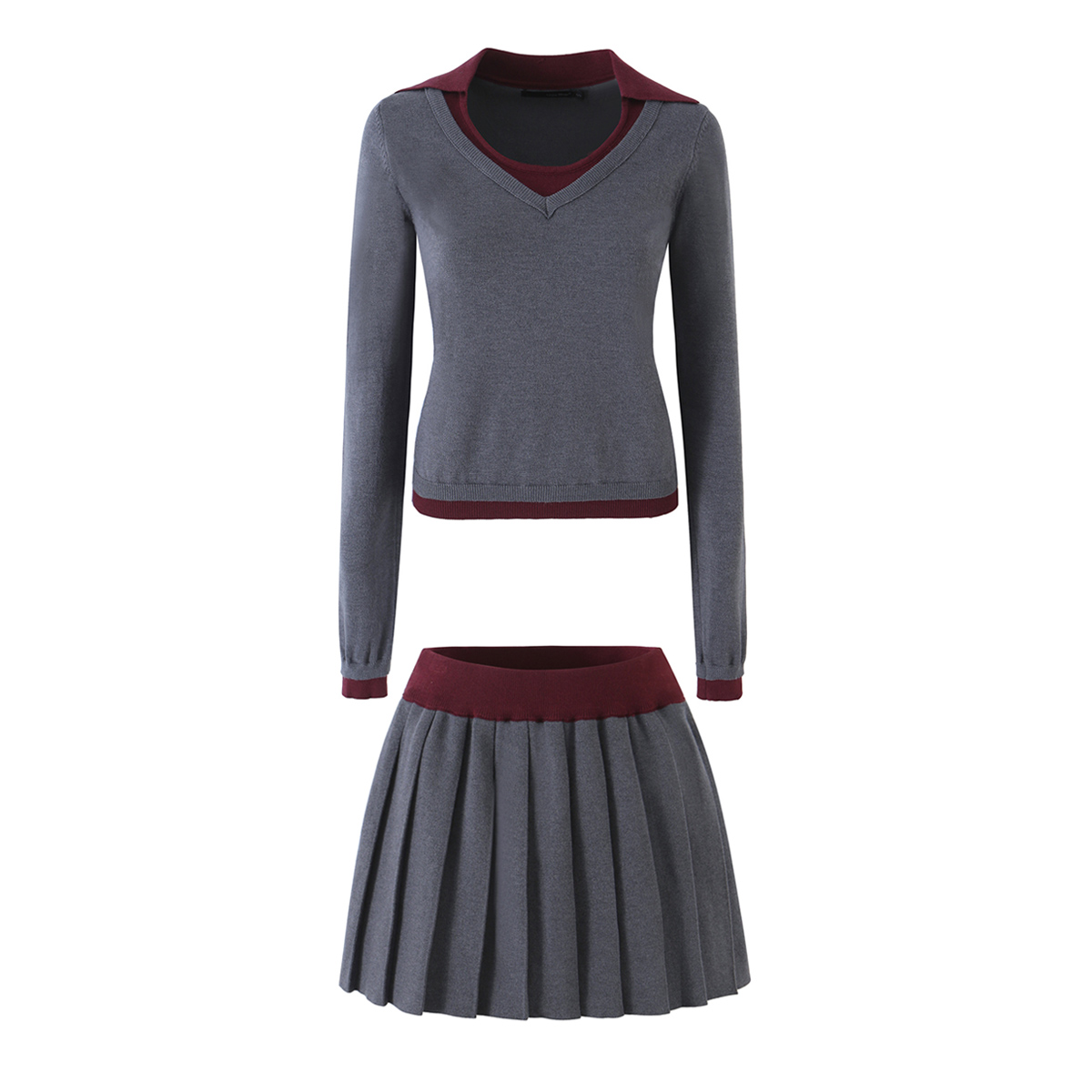 2 Parça 1 Takım O Yaka Tek Düğ - Crop Cardigan Vintage incelemesi ve fiyatı