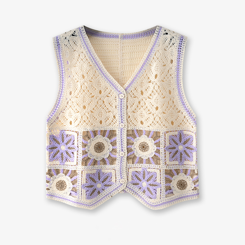 Büyükanne Kare Tığ Yelek Kadın - Crochet Top Boho incelemesi ve fiyatı
