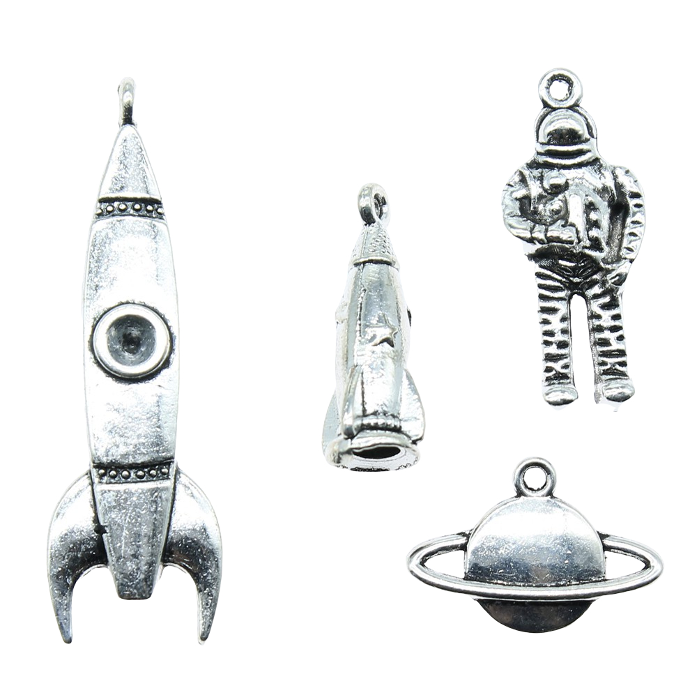 10 adet Charms Roket Antik Güm - Vintage Fashion Wholesale incelemesi ve fiyatı