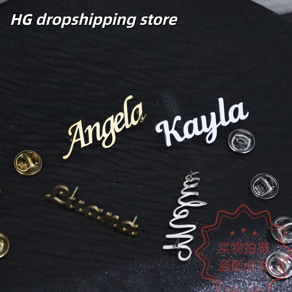 Özel isim plakası broş kişisel - Vintage Fashion Names incelemesi ve fiyatı