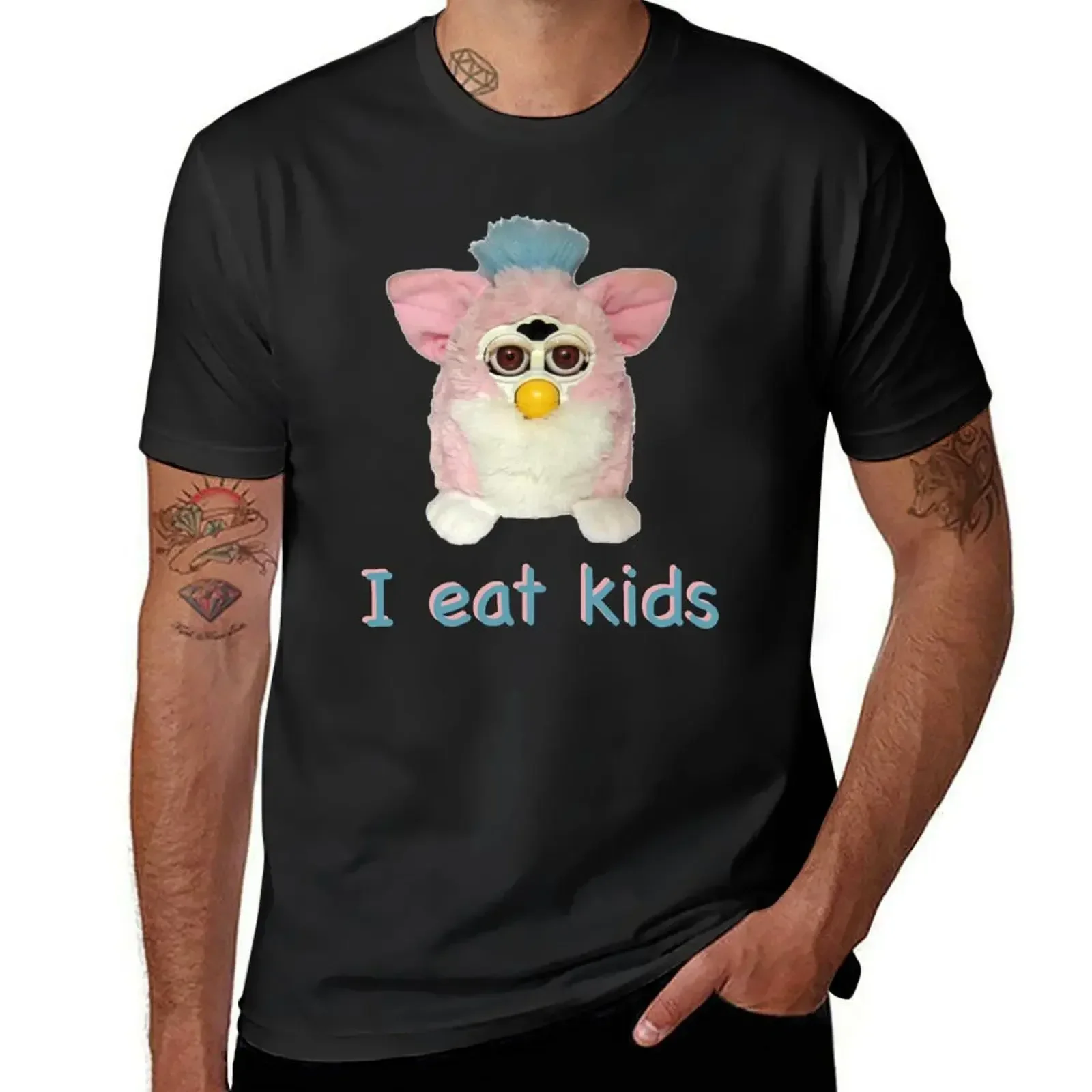 Furby I eat kids T-Shirt grafi - Vintage Fashion Archive incelemesi ve fiyatı