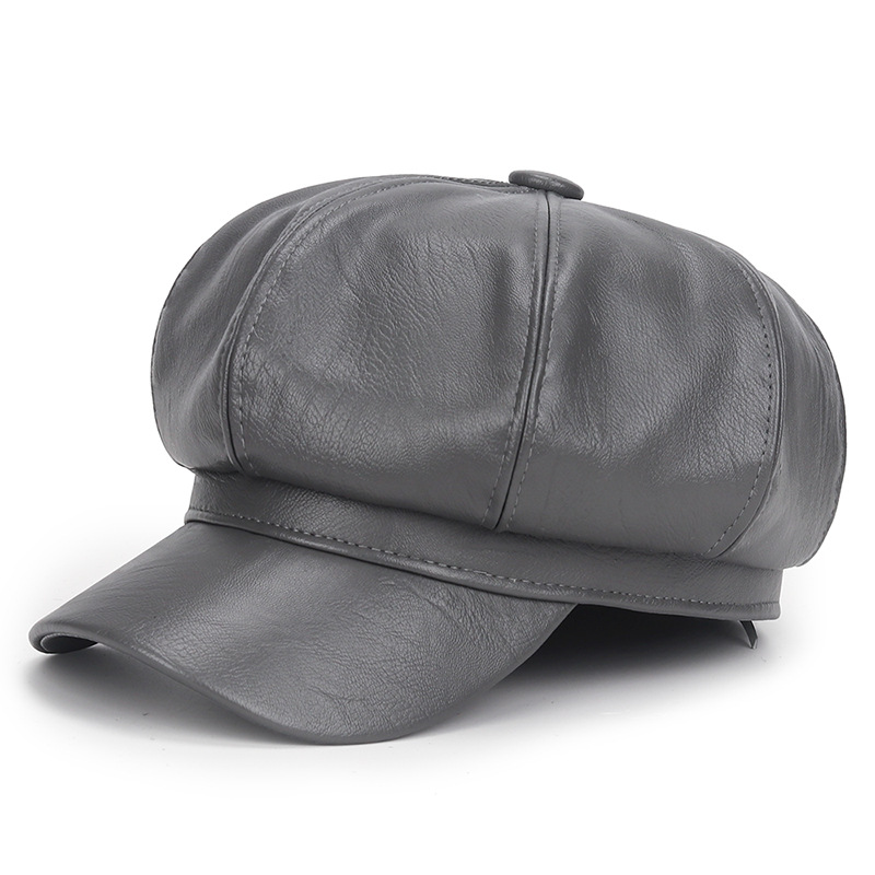 Kadınlar için kış siyah PU der - Vintage Fashion Hats incelemesi ve fiyatı
