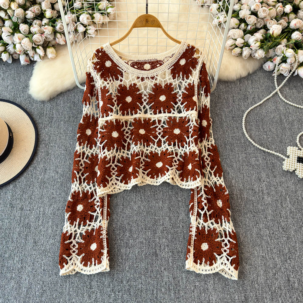 Kadınlar için Çiçekli Tığ İşi  - Crochet Top Boho incelemesi ve fiyatı
