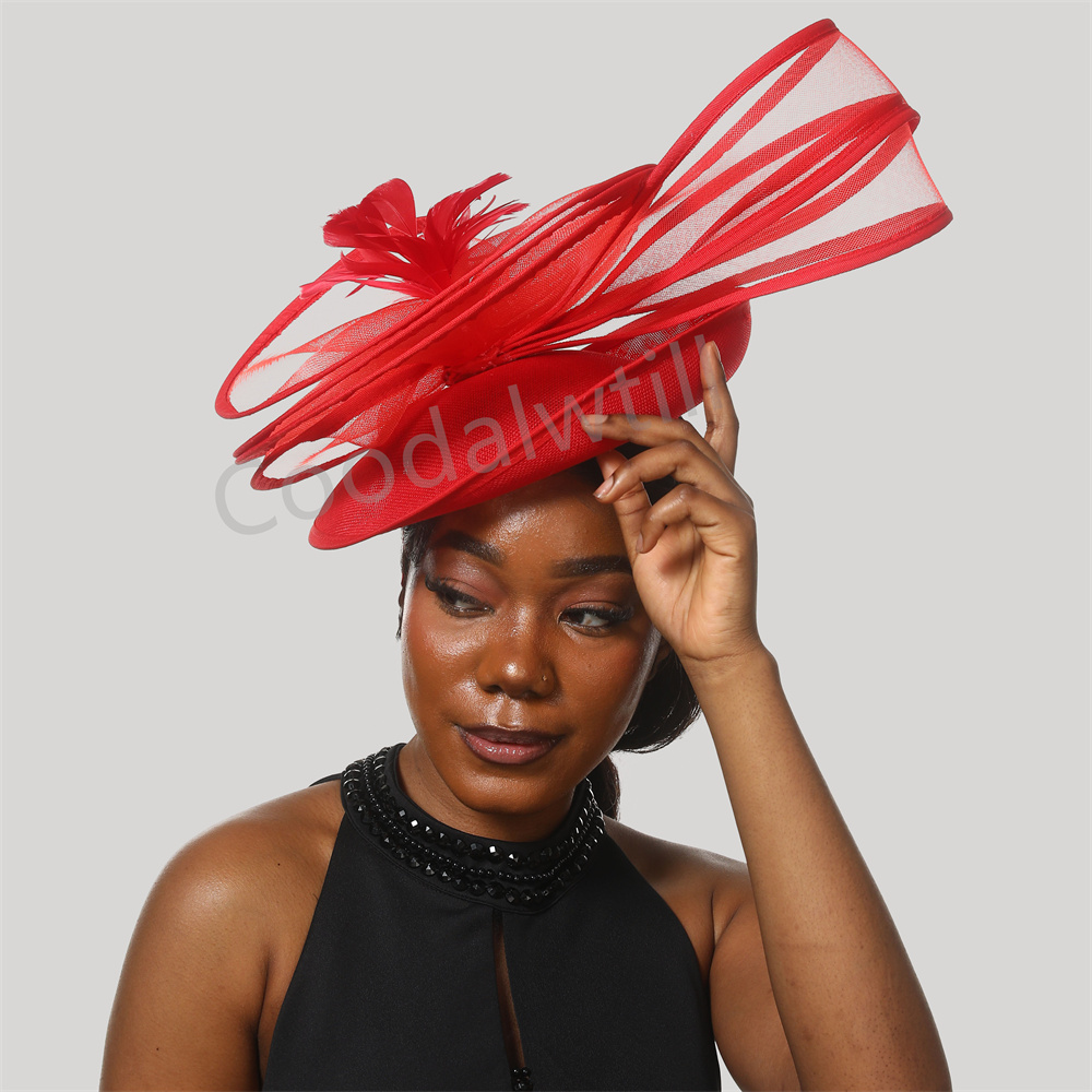 Tüy Derby şapka çiçek Fascinat - Vintage Fashion Hats incelemesi ve fiyatı