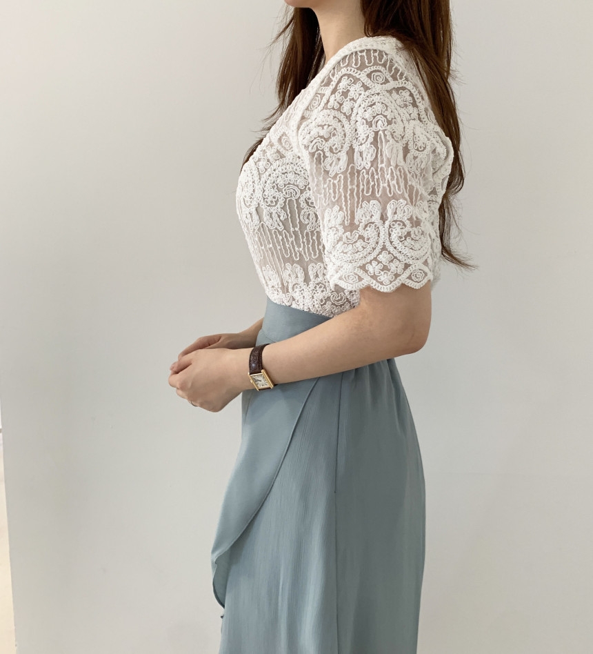 Şeffaf nakış dantel bluz kapak - Crochet Top Boho incelemesi ve fiyatı