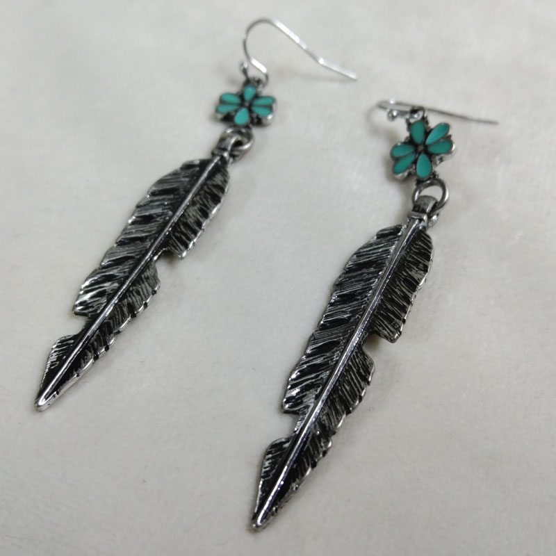 Antik Gümüş Tüy Damla Küpe Vin - Vintage Fashion Jewelry Brands incelemesi ve fiyatı