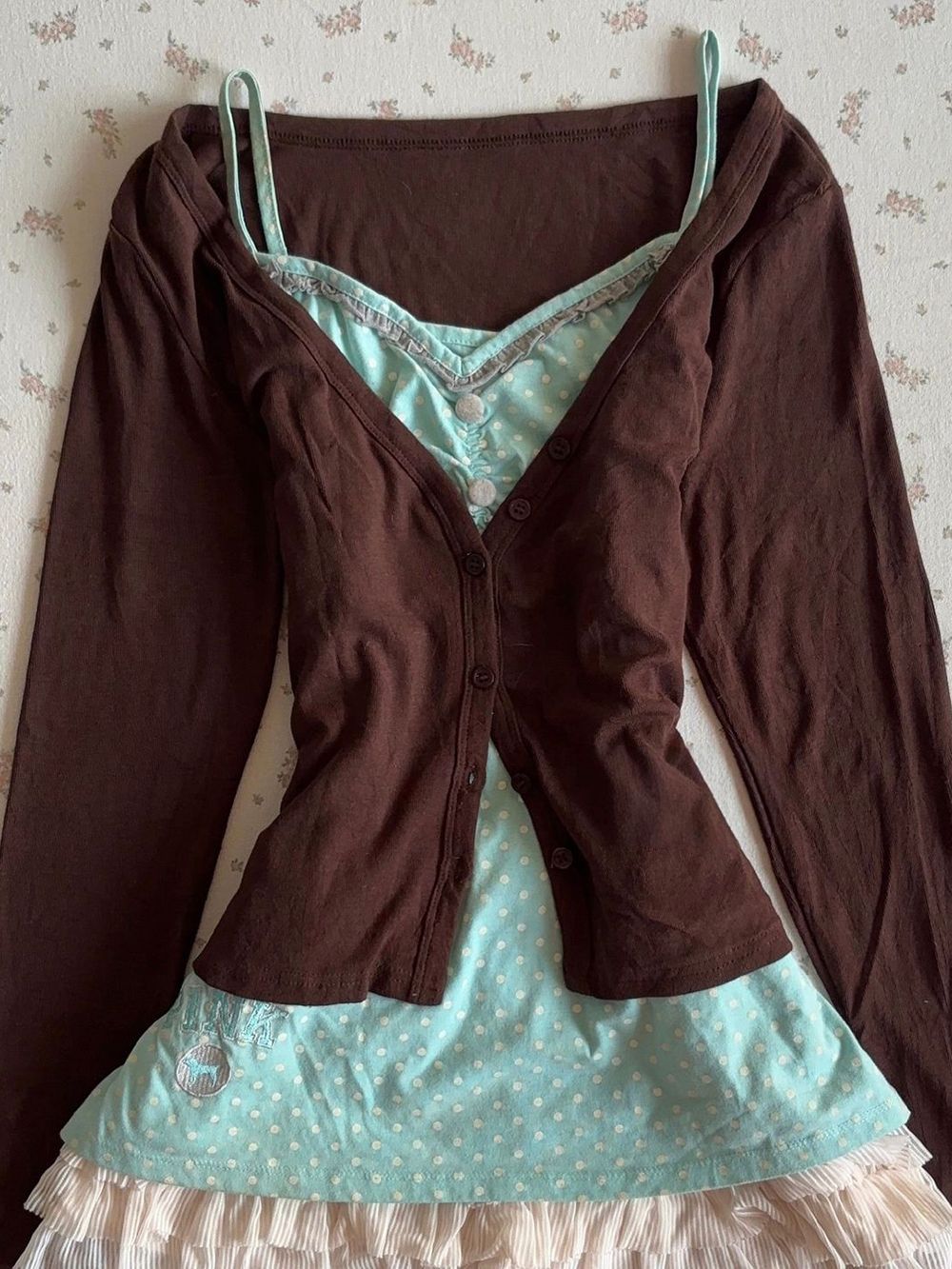 Vintage Y2K Coquette Askılı El - Crop Cardigan Vintage incelemesi ve fiyatı